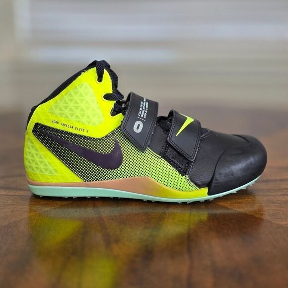Nike Zoom Javelin Elite 3 Track & Field Spikes Shoes Black Volt 10.5 DV9193-001 - Picture 10 of 16